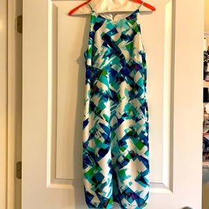 Calvin Klein Blue Print Dress